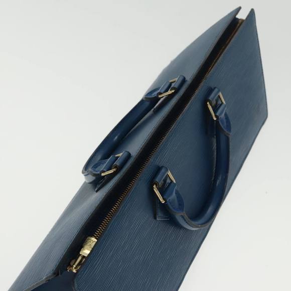 LOUIS VUITTON Epi Sac Triangle Hand Bag Blue M52095 LV Auth 96139 - Picture 6 of 16